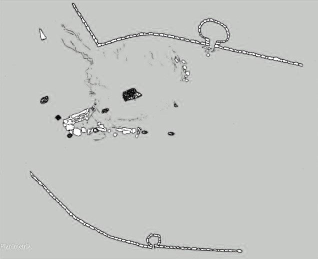 Sito di Croppola - planimetria di Gaspani