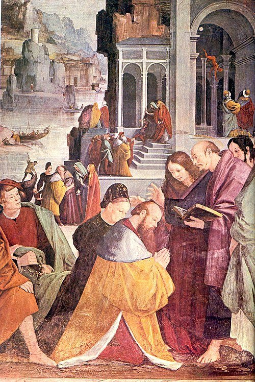 Vercelli. S Cristoforo, affresco della "Crocifissione"